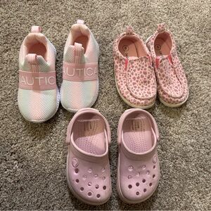 Kids Set of 3 Pink Shoes